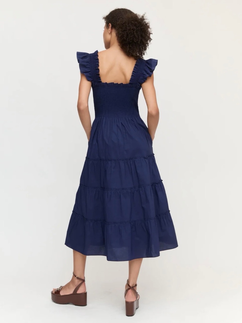 Hill House Navy Ellie Cotton Nap Dress - Picture 2 of 6
